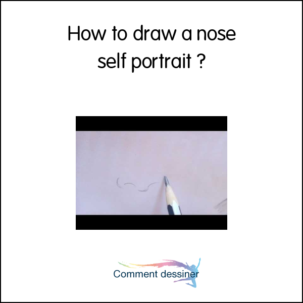 How to draw a nose self portrait